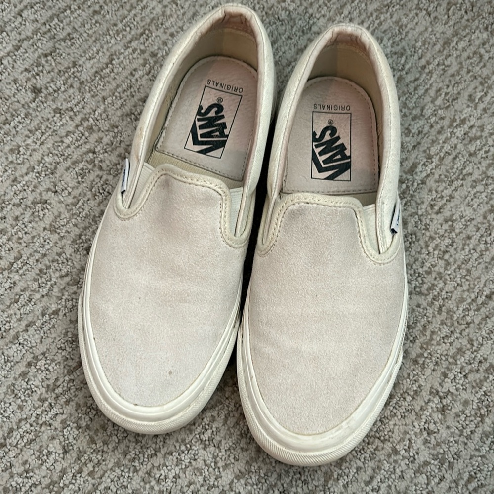 Vans Vault off/white Suede Slip-on